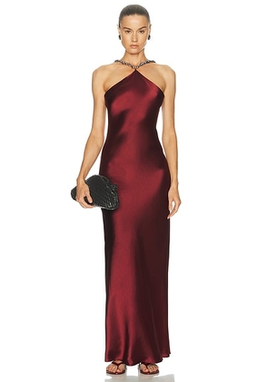 Staud Cadence Dress in Pinot - Burgundy. Size 4 (also in 0, 2, 6, 8).