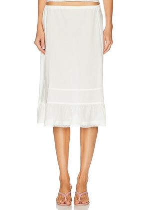 Cou Cou Intimates The Petticoat Skirt in White - White. Size XXS/XS (also in ).