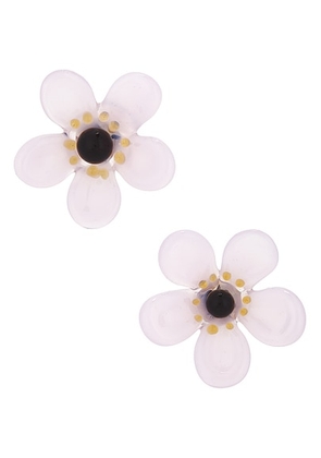 ALAÏA Bloom Earrings in Rose - Pink. Size all.