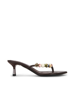 Casablanca Beaded Sandal in Brown - Brown,Pink. Size 41 (also in ).