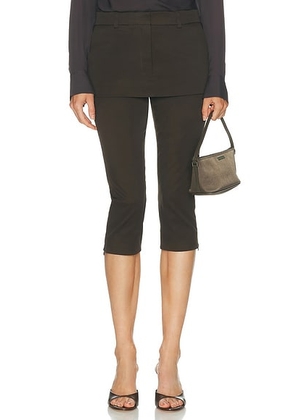 Acne Studios Pukora Tailored Trouser in Cacao Brown - Brown. Size 38 (also in 34, 36, 40, 42).