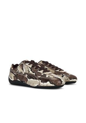 Puma Select Speedcat Snake Sneaker in Bitter Chocolate & Toasted Almond - Brown. Size 6.5 (also in 6, 7, 7.5, 8, 8.5, 9, 9.5, 10, 11).