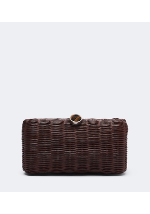 Judith Leiber Couture Poppy embellished woven clutch