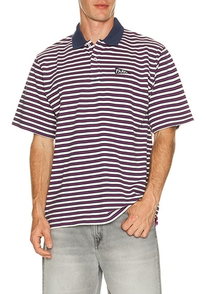 By Parra Flag Striper Polo Shirt in Purple Pink - Multi. Size M (also in XL/1X).