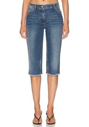 Magda Butrym Denim Capri in Blue - Blue. Size 36 (also in 34, 40).