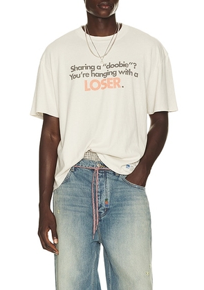 Nahmias PSA Tee in Egg White - White. Size XXL/2X (also in L, M, S, XL/1X).