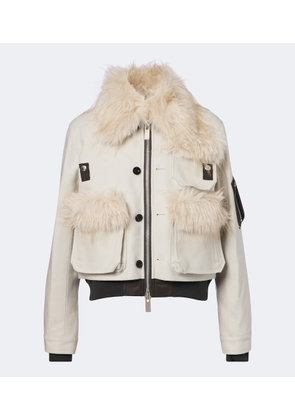 Sacai Wool blouson jacket