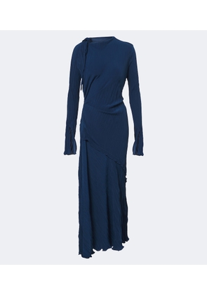 Victoria Beckham Asymmetric plisse midi dress