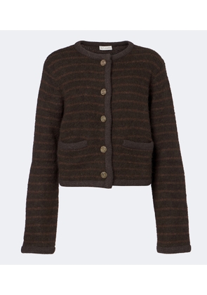 Altuzarra Mack striped wool-blend jacket