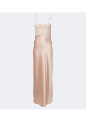 Aya Muse Myra lace and satin gown
