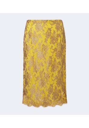 Saint Laurent Lace pencil skirt