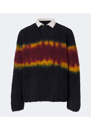 Sacai Knitted wool-blend cardigan
