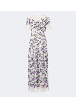 Rabanne Floral lace maxi dress