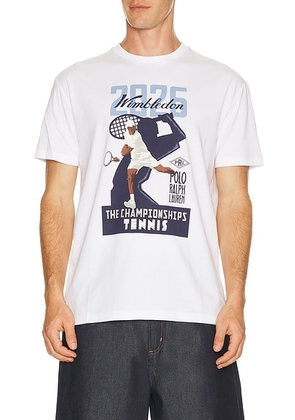 Polo Ralph Lauren Wimbledon Tee in White - White. Size L (also in M, XL/1X, XXL/2X).