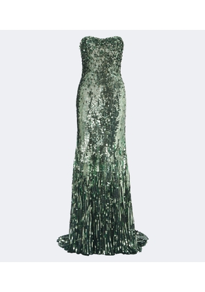 Jenny Packham Kimi sequined strapless gown