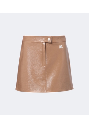 Courreges Reedition vinyl miniskirt
