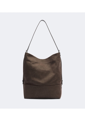 Lemaire Belted Medium cotton canvas tote bag