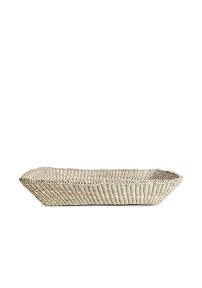 HAWKINS NEW YORK Woven Tray in Tan - Tan. Size all.