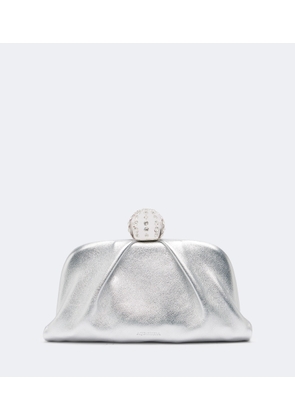 Aquazzura Tequila embellished canvas clutch