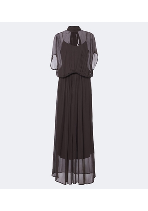Staud Viviana sheer maxi dress