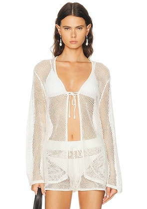 Solid & Striped The Ayala Tunic Top in Brule - White. Size M (also in ).