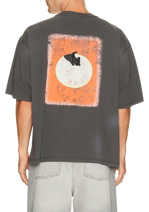Won Hundred Houston Sun T-Shirt in Asphalt - Grey. Size XL/1X (also in S, M, L).
