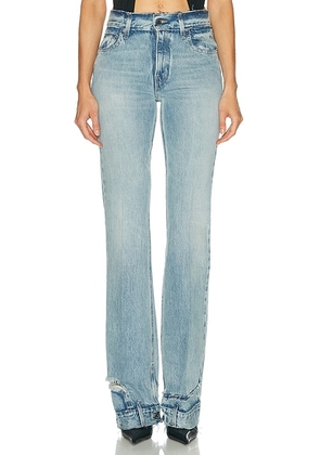 Haikure Flora Cut Flare Leg in Pollock - Blue. Size 27 (also in 23, 24, 25, 28, 30).