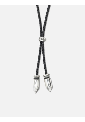Double Bullet Leather Cord With Arrow Star Hollow Rondelle Bead