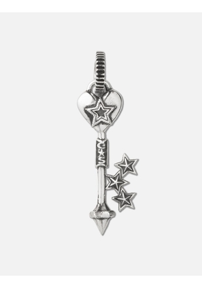 Heart W / Center Hollow Star Key Pendant