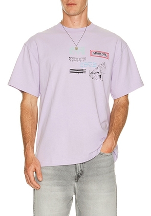 Students Golf Golf Theory Short Sleeve T-shirt in Wisteria - Lavender. Size M (also in S, XL/1X).