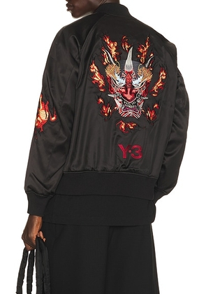 Y-3 Gfx Souv Jacket in Black - Black. Size L (also in S, M, XL/1X).