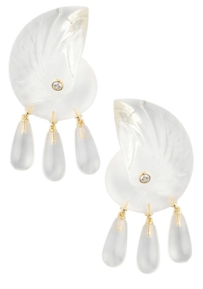 Eliou Comporta Earrings in Clear - NA. Size all.