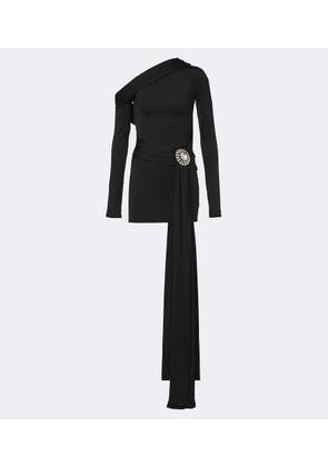 David Koma Embellished one-shoulder minidress