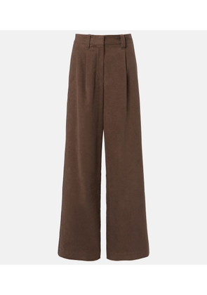 Brunello Cucinelli Monili cotton wide-leg pants