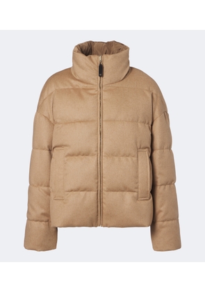 Max Mara Reversible camel hair down jacket