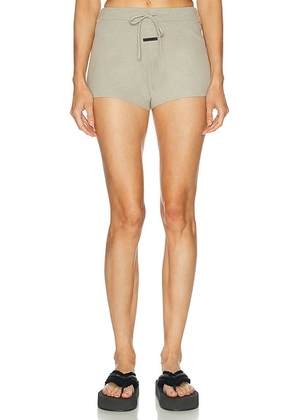 Fear of God ESSENTIALS Running Short in Seal - Tan. Size L (also in XS, S, M, XL).