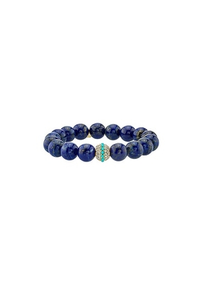 Sydney Evan Pave Mala Bead Bracelet in Blue - Blue. Size all.