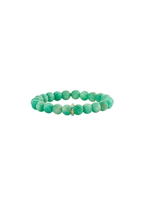 Sydney Evan Oval Rondelle Bracelet in Turquoise & Diamonds - Blue. Size all.