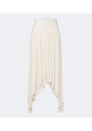 Aya Muse Elya asymmetric pleated midi skirt