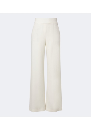 Eleventy Wool and cashmere wide-leg pants