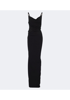 Coperni Draped open-back jersey maxi dress