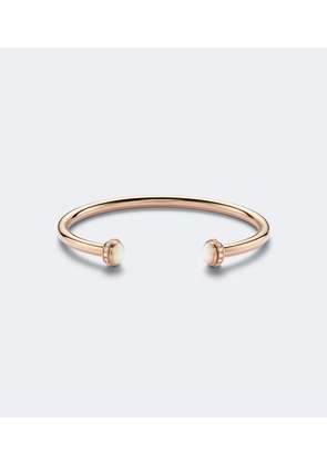 Piaget Posession 18kt rose gold cuff bracelet with mother-of-pearl and diamonds