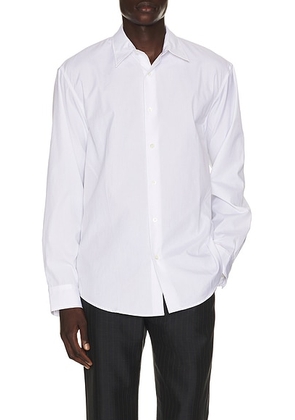 Dries Van Noten Caper Shirt in White - White. Size 46 (also in 48, 50, 52).