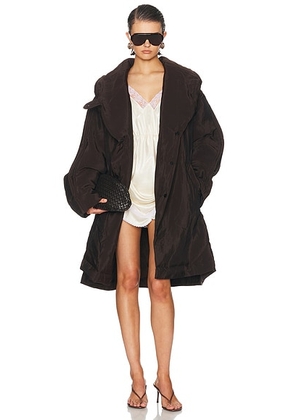 Magda Butrym Long Coat in Brown - Brown. Size 38 (also in ).