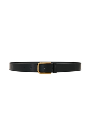 Saint Laurent Ceinture Boucle Minimale Belt in Black - Black. Size 85 (also in 95).