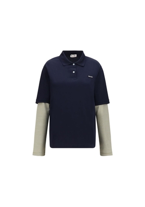 Miu Miu Blue Cotton Sweatshirt - M