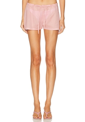 DOLLA for FWRD Fan Short in Rose - Pink. Size all.