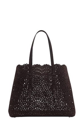 ALAÏA Mina 37 Bag in Brun Fume. Size all.