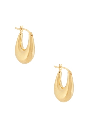SOPHIE BUHAI Small Etruscan Hoop Earrings in 18k Gold Vermeil - Metallic Gold. Size all.