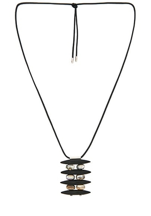 CHAN LUU Pendant Necklace in Abalone - Black. Size all.